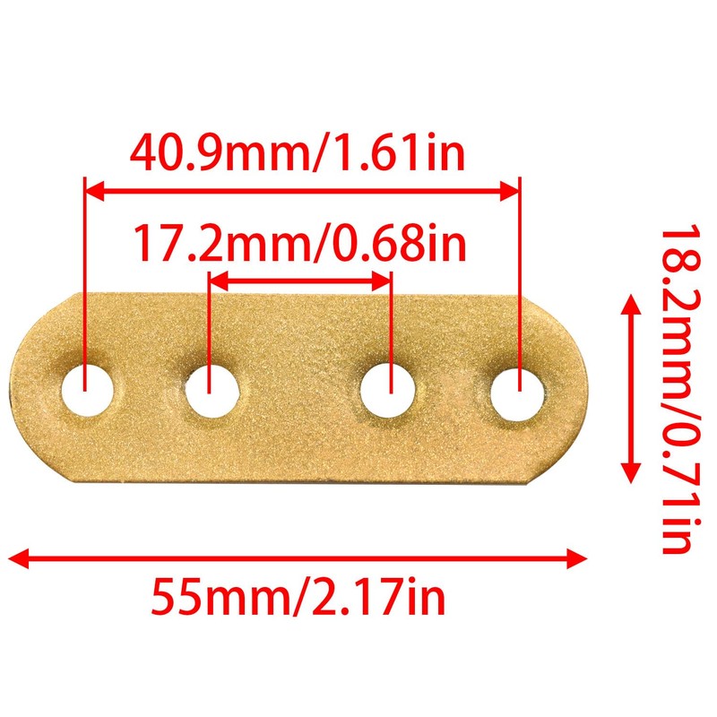 Dsjnf Iron Splicing Plate Connector Flat Straight Bracket with Hole