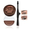 Wasserfestes Augenbrauen Gel, 2 In 1 Augenbrauengel Braun & Transparent,