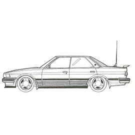 Fujimi Model HC-12 1/24 Hysocar Series No. 12 Chaser GX71 (Hisocar Version)