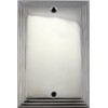 Polished Nickel Deco Step Style 1 Gang Blank Switch Plate
