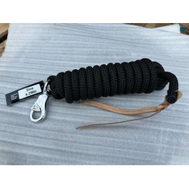 Communication Line Natural Horsemanship Parelli Style Training Rope 4.2 and 3.8 Meters (Black, 4.2 meters)