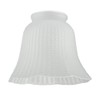 Westinghouse Lighting 8703840 4.4 cm Satin Corrugated Glass Bell Shade,