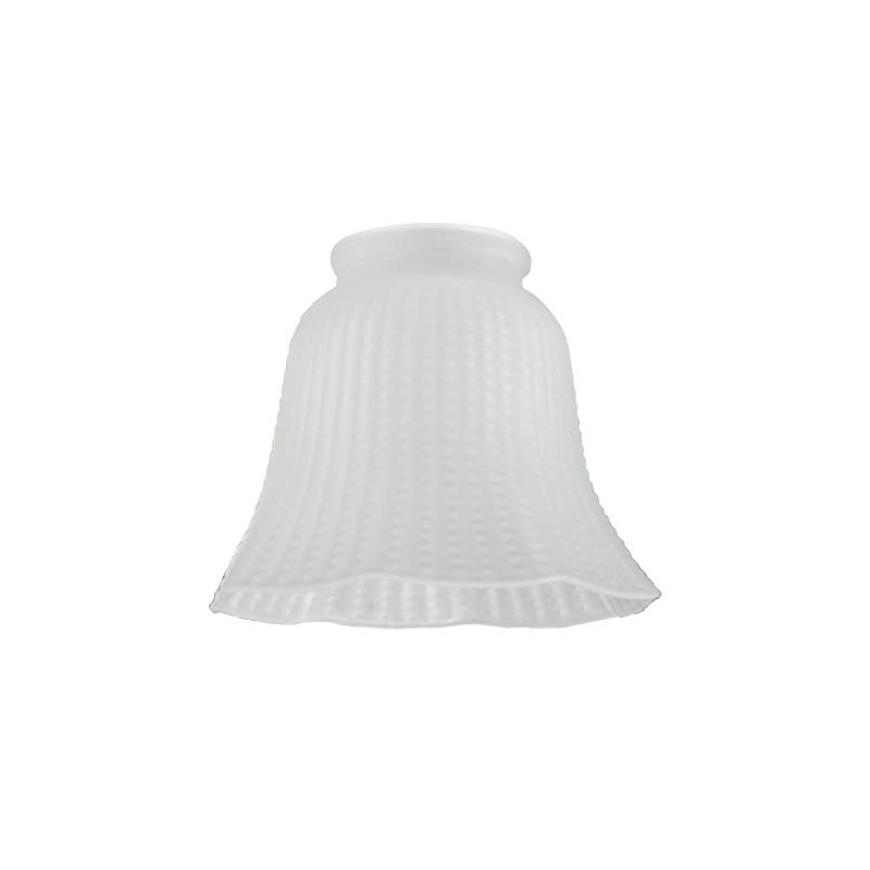 Westinghouse Lighting 8703840 4.4 cm Satin Corrugated Glass Bell Shade,