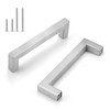 Gobrico Stainless Steel 3 3/4 inch Cabinet Pulls Square Drawer