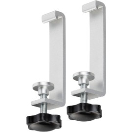 Brennenstuhl Table Clamps for Alu-Office-Line Power Strips/Clamp Holder for Desk/Table Top (Screw Terminals for Your Workplace, Suitable for Table Thicknesses from 16-60 mm)