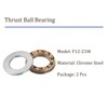 Kozelo 2pcs F12-21M Thrust Ball Bearings [12mm x 21mm x