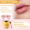 Bálsamo labial de miel, mascarilla hidratante nutritiva para labios con