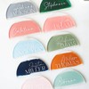 JINMURY 20 Pcs Half Circle Acrylic Place Cards for Weddings-Arch