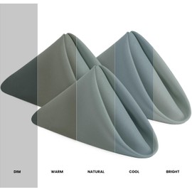 Utopia Home Light Grey Cloth Napkins (12 Pack, 18x18 Inches), Ideal Dinner Napkins for Party, Wedding and Lunch/Dinner