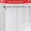 Beauoop - Juego de 2 cortinas transparentes de copo de
