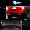 GTINTHEBOX Red Lens Full LED Bumper Reflector Lights Compatible with