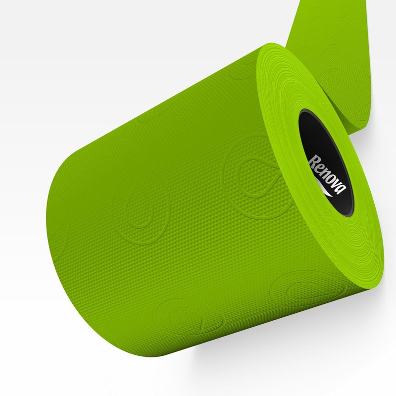 Renova Lime Green Toilet Paper 3-Ply - Ideal for Decorating