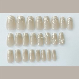 3D Press on Nails, Medium Acrylic Fake Nails, Cute and Unique Decorative Shape, Suitable for Daily Leisure and Party Activities, Reusable, 24 Pcs