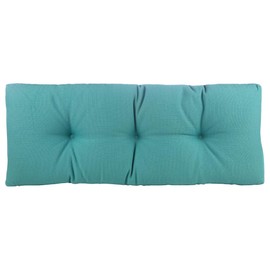 Klear Vu Corner Nook or Piano Seat Omega Non-Slip Tufted Bench Cushion for Indoor Furniture, Entryway Storage, Bay Window, 33 Inches, 08 Teal