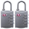 TSA Luggage Locks, (2 Pack) by Infinium. 10,000 Possible Combinations