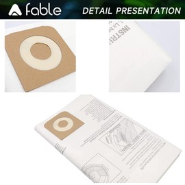A Fable 16 and 20 Gallon Wet/Dry Vacuum Collection Bags replace for Craftsman 、rriged shop vec CMXZVBE38749, Universal Vacuum Filter Bags, 10 packs