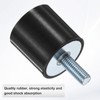 M METERXITY 4-Pack Rubber Mounts D40mmxH40mm Male Vibration Isolators Cylindrical