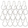 Silver Metal Shower Curtain Style Hanging Clip Chain Hooks Sorting