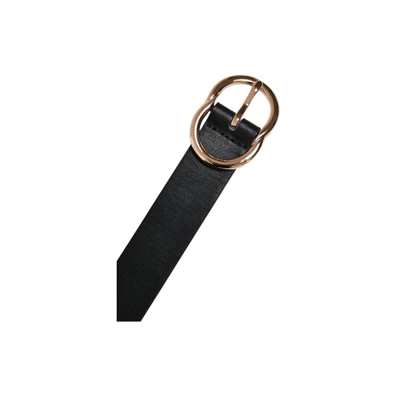 Urban Classics Unisex Belt, Black/Gold