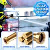 AquaNPT Brass Fire Equipment Hose Nozzle, 1-1/2" NST (NH) Fire