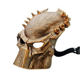 Munetoshi Predator Alien Mask Hunter Warrior Scifi Action Movie Comic Cosplay Bronze Black