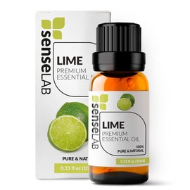 Lime Essential Oil - 100% Pure, Natural, Lime Oil Suitable for Therapeutic Use - Skin Care Oil - Works Mood Brightening and Tensioning When It is Atomised (10 ml)