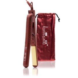 ISO Beauty ISOSGR-202-SMB Sunshine Girl 1.25' Flat Iron w/Yellow Ceramic - Red