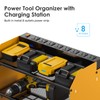 CCCEI Wall Mount Modular Tool Charging Organizer, Yellow, 1 Pack,