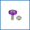 A ABSOPRO 20 Pcs Motorcycle Purple Fender Bumper Washer Bolt