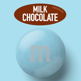 M&M'S Milk Chocolate Light Blue Candies- 5lbs of Bulk M&M'S Light Blue Chocolate Candy in Resealable Bag for New Baby, Gender Reveal, Birthday, Wedding, Graduation and DIY Favors