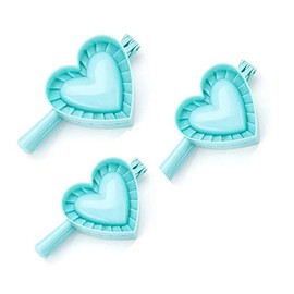KIRALOVE - 3 Heart Shaped Ravioli Moulds Different Sizes Kitchen Moulds Pasta Dumplings Salty Sweet Tortelli Stuffed Home Accessories Tools Random Color
