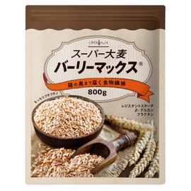 LOHAStyle Barley Max Super Barley, 28.6 oz (800 g), Dietary Fiber, Barley, Pressed Barley, Resistant Starch (2 times the total fiber content of mochi barley)