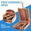 Falling in Art Wooden Tabletop Easel, Solid Wood Sketchbox Desktop