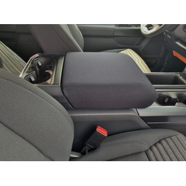Auto Console Covers- Premium Center Console Armrest Cover Fits Ford F-150 2021-2026 (5 Passenger with Front Bucket Seats) Protective Waterproof Neoprene (Black)