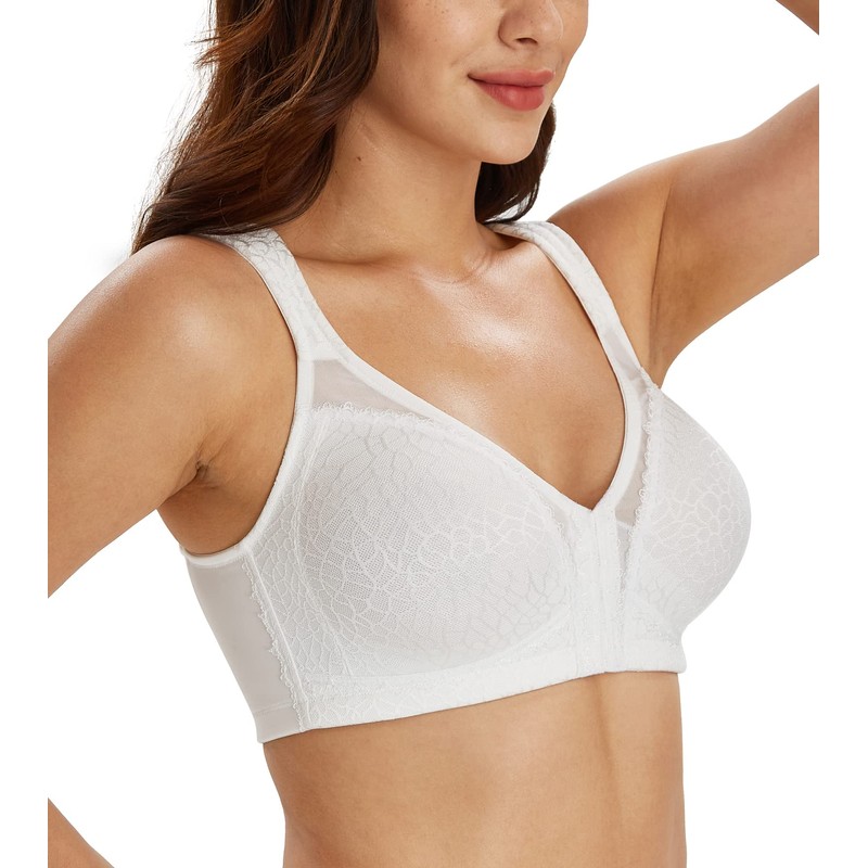 DotVol Front Closure Posture Bra Back Support Full Coverage Wirefree