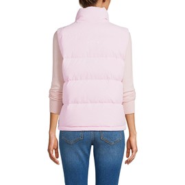 Lands' End Women's Max 600 Down Puffer Vest Large Pink Frost