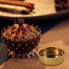 VOSAREA 6pcs Metal Incense Cone Burners Tea Light Tins Cups