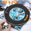 Ultra Long 3-Section Swing Arm 12X 30X Magnifying Glass with