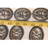 Conchos Slotted Western Oval Silver Tone Crafts Leathercrafts Conchos 2