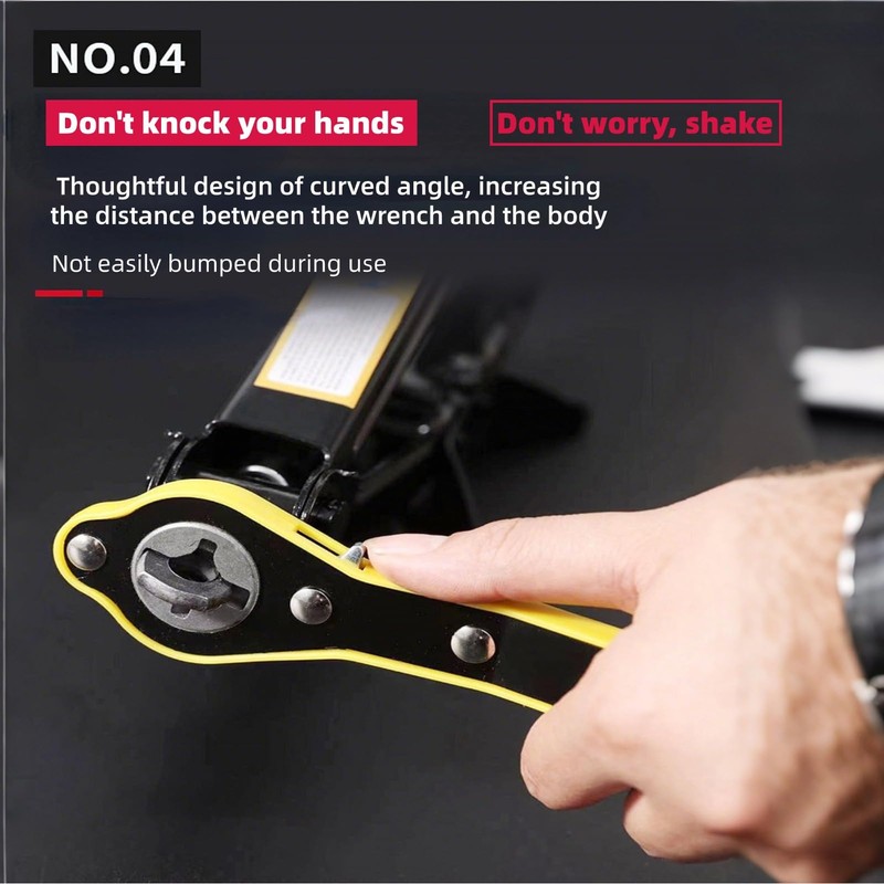 EIMSOAH Jack Ratchet Wrench, Labor Saving Ratchet Wrench Long Handle,