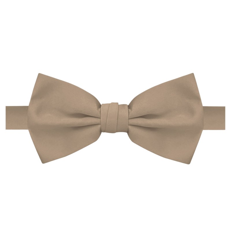 Jacob Alexander Solid Color Men's Bowtie and Hanky Set -