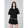 Women's golf anorak windbreaker golf wear short sleeve belly fat