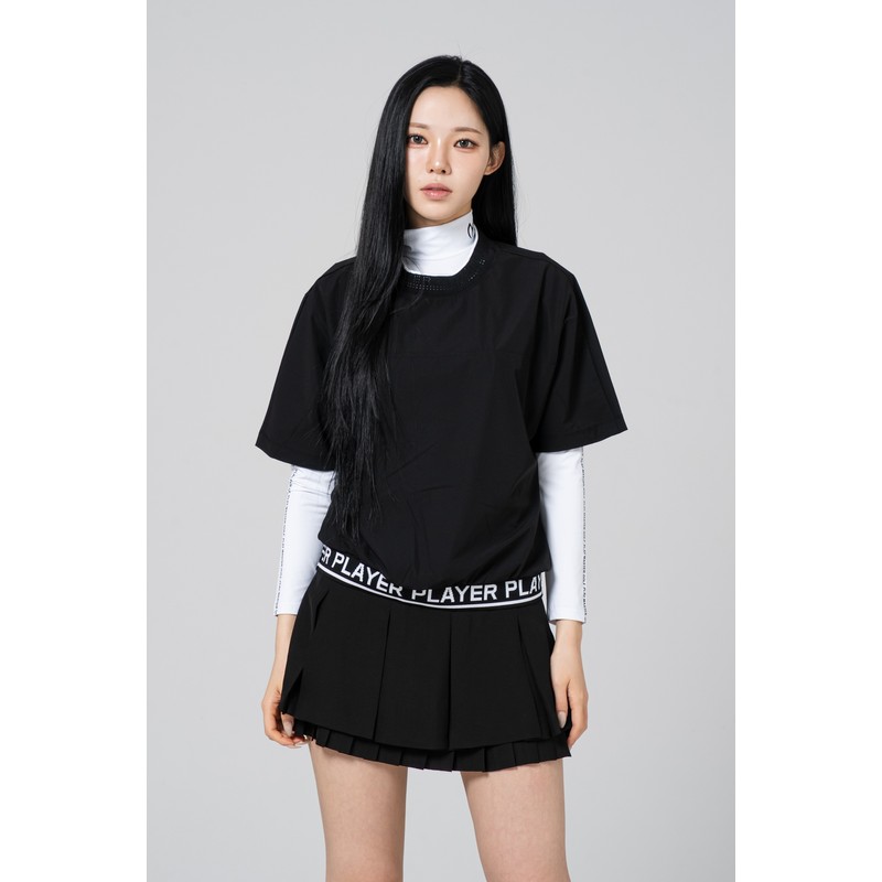 Women's golf anorak windbreaker golf wear short sleeve belly fat