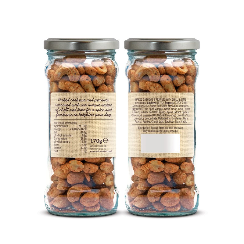 Cambrook - Baked Cashews & Peanuts with Chilli & Lime,