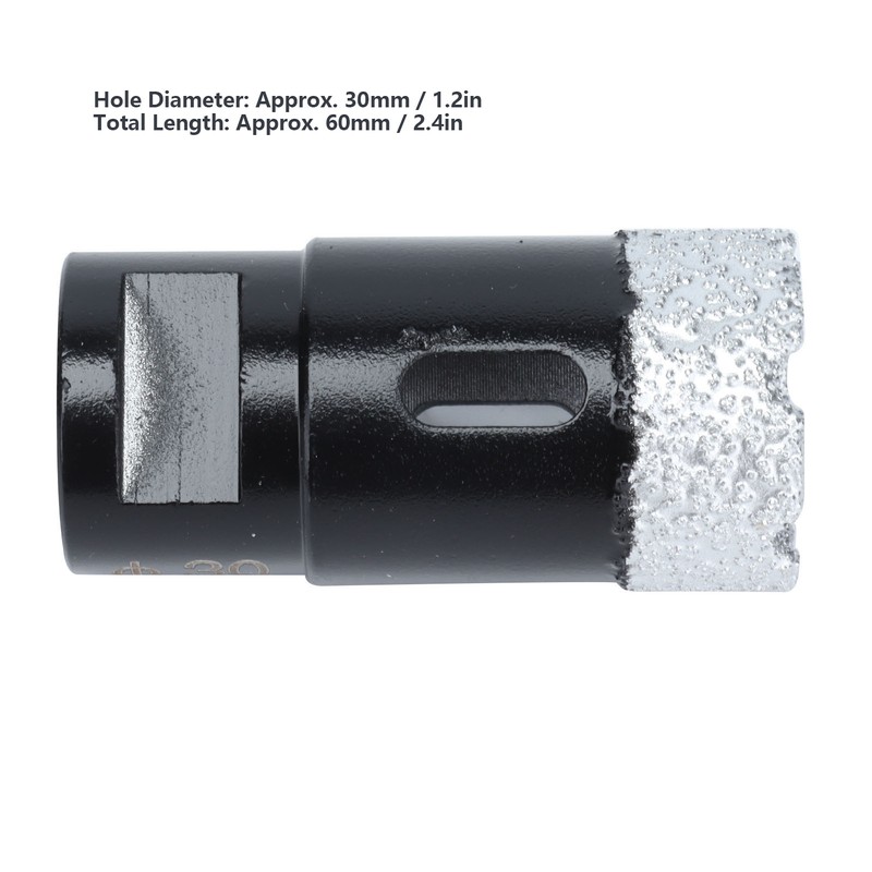 30mm Brazed Diamond Drill Bit Hole Saw Opener for Marble