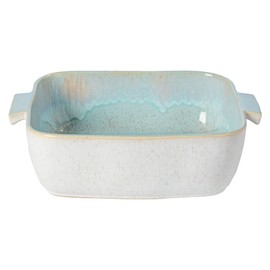 Casafina Ceramic 10.75" Square Baker - Eivissa Collection, Sea Blue | Oven & Dishwasher Safe Bakeware | Food Safe Glazing | Restaurant Quality Dinnerware