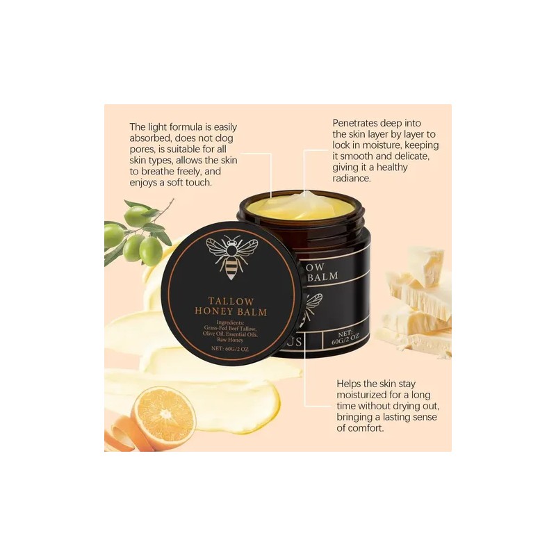 Bálsamo Facial Y Corporal Con Sebo Y Miel D