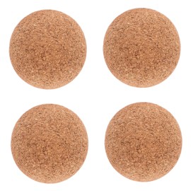 CORHAD Wear-Resistant 4PCS Cork Foosball Balls Wooden Tabletop Football Balls Replacement for Foosball Game Set