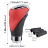 Padaodao Red Gear Shift Knob Leather Shifter Lever Stick Handle