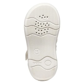 Geox Baby Girls' B Zapito Girl Sandal, White multi-coloured, 6 UK